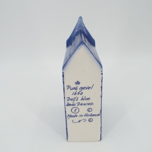 Delft Blue Canal House Hand Painted 1 Punt Gevel 1600 Made in Holland - Picture 5 of 8
